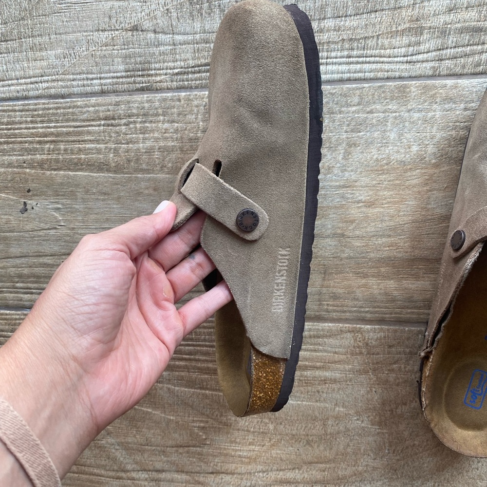 Birkenstock Tan Suede Mules - Picture 2 of 4